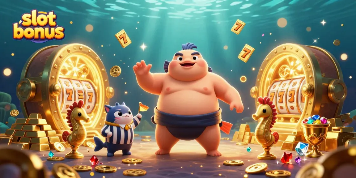 Experience the excitement of slot bonus games with vibrant underwater characters and sparkling treasures.