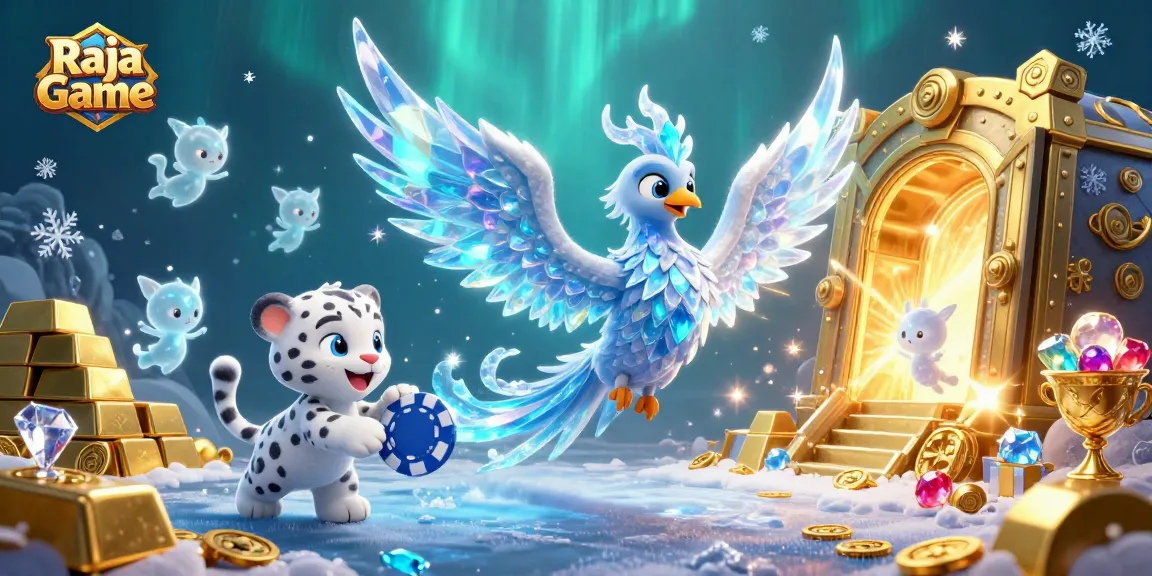 Experience the thrill of Raja Game with dynamic characters in a vibrant casino scene.