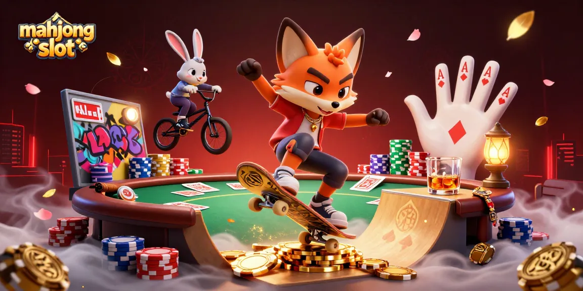 Engaging scene featuring mahjong slot gameplay with lively characters and vibrant casino elements