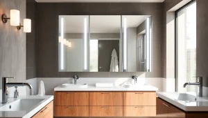 Verwandle dein Bad mit dem sonni Spiegelschrank, der elegantes Design und funktionale Beleuchtung bietet.