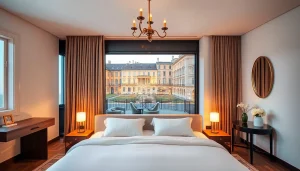 Scopri le dimensioni letto una piazza e mezza con un design elegante in una camera accogliente.