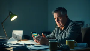 카드현금화에 대한 스트레스를 느끼는 사람의 모습을 표현한 이미지