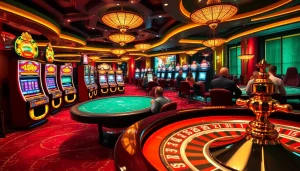 Experience the thrill of betting at https://xin88hv.club with luxurious casino visuals of poker and roulette.