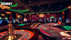 Winning at casino games in style with SOIBET's thrilling atmosphere and vibrant gaming options.