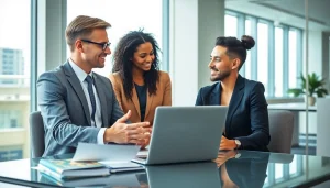 Immigration lawyer Brisbane providing consultation to a couple for their visa application.