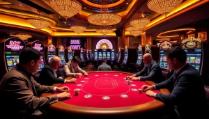 Experience the thrill of high-stakes poker at good88k.blog with colorful chips and vibrant casino lights.