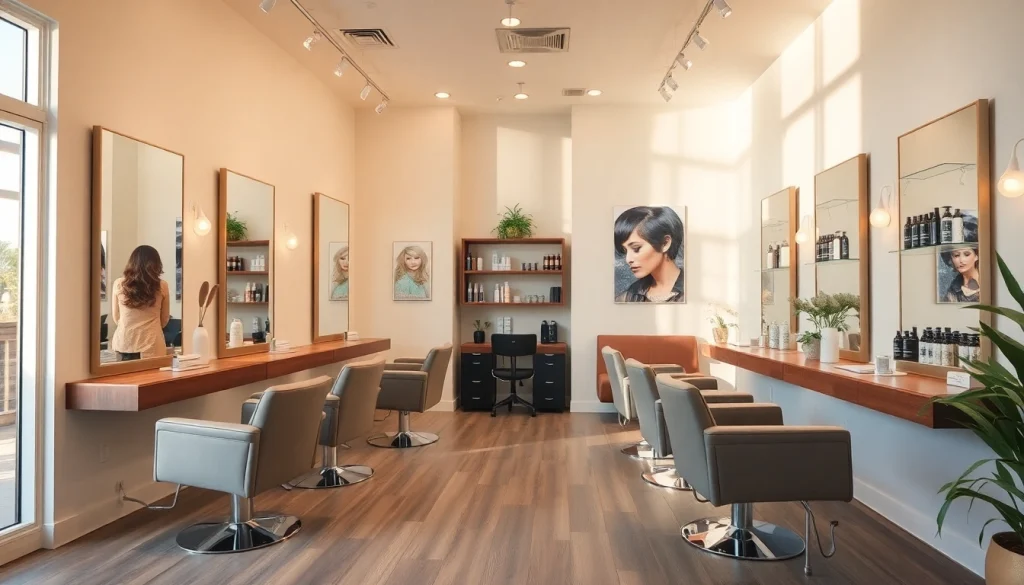 Visit Omnia Salon for expert perm services in San Diego, featuring a welcoming and elegant interior.