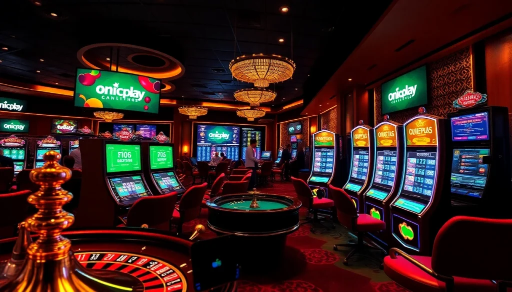 Experience the thrill of gambling with Onicplay at vibrant casino tables and interactive slots.